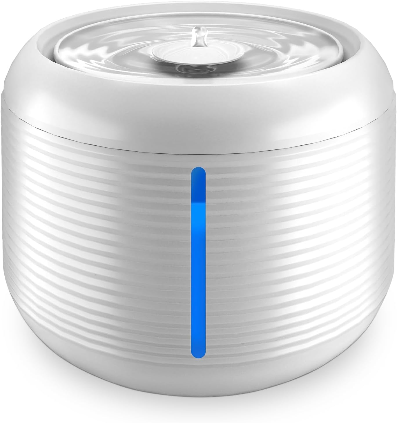 Veddelholzer 2,8 Liter Premium Katzenbrunnen kabellos mit Bewegungsmelder und 4 Fach Filter extrem leise 5200 mAh Akku inkl USB-C Kabel und Stecker Trinkbrunnen für Katzen & Hunde