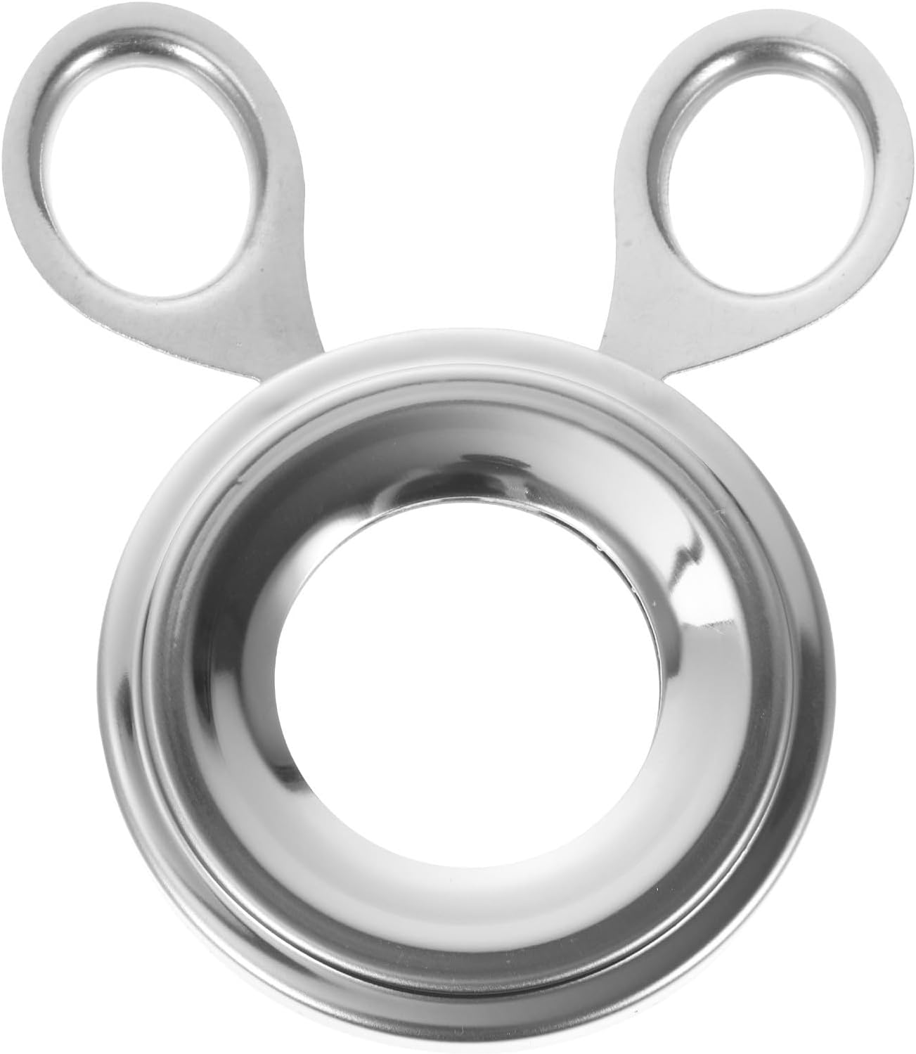 VICASKY Eierschalenschneider, Eieröffner aus Edelstahl, Eierknacker Schere, silber, glatt, rostbeständig, 1 Stück, für Küche und Frühstück