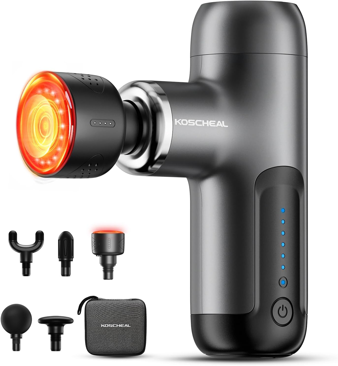 KOSCHEAL Mini Massagepistole Tiefengewebe mit Wärme 3