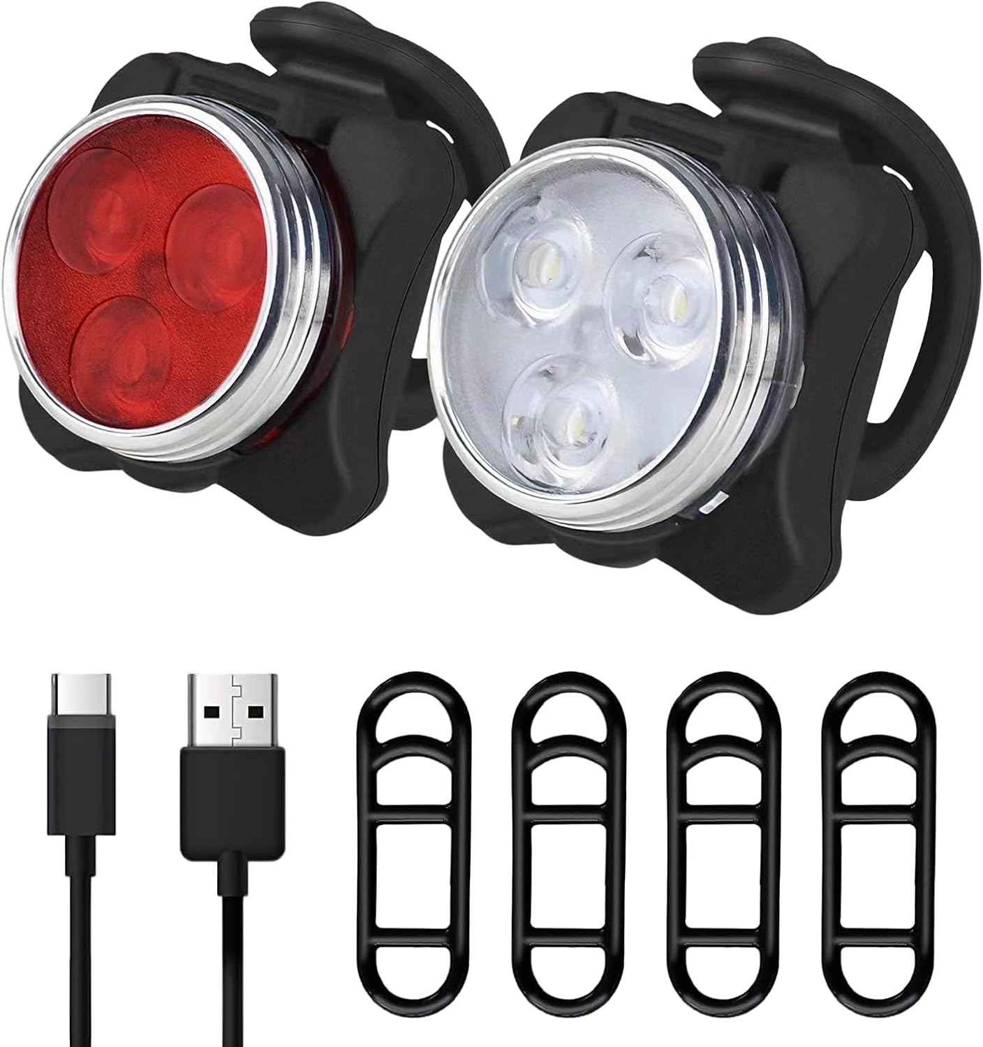 LED Licht 2er Set USB Aufladbar Wiederaufladbares