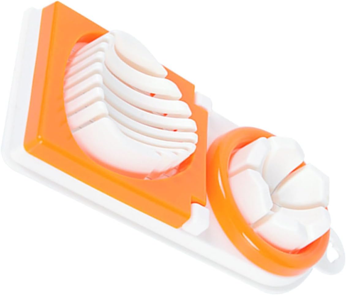 Eierschneider Orange für Eier und Obst aus Edelstahl und Pp