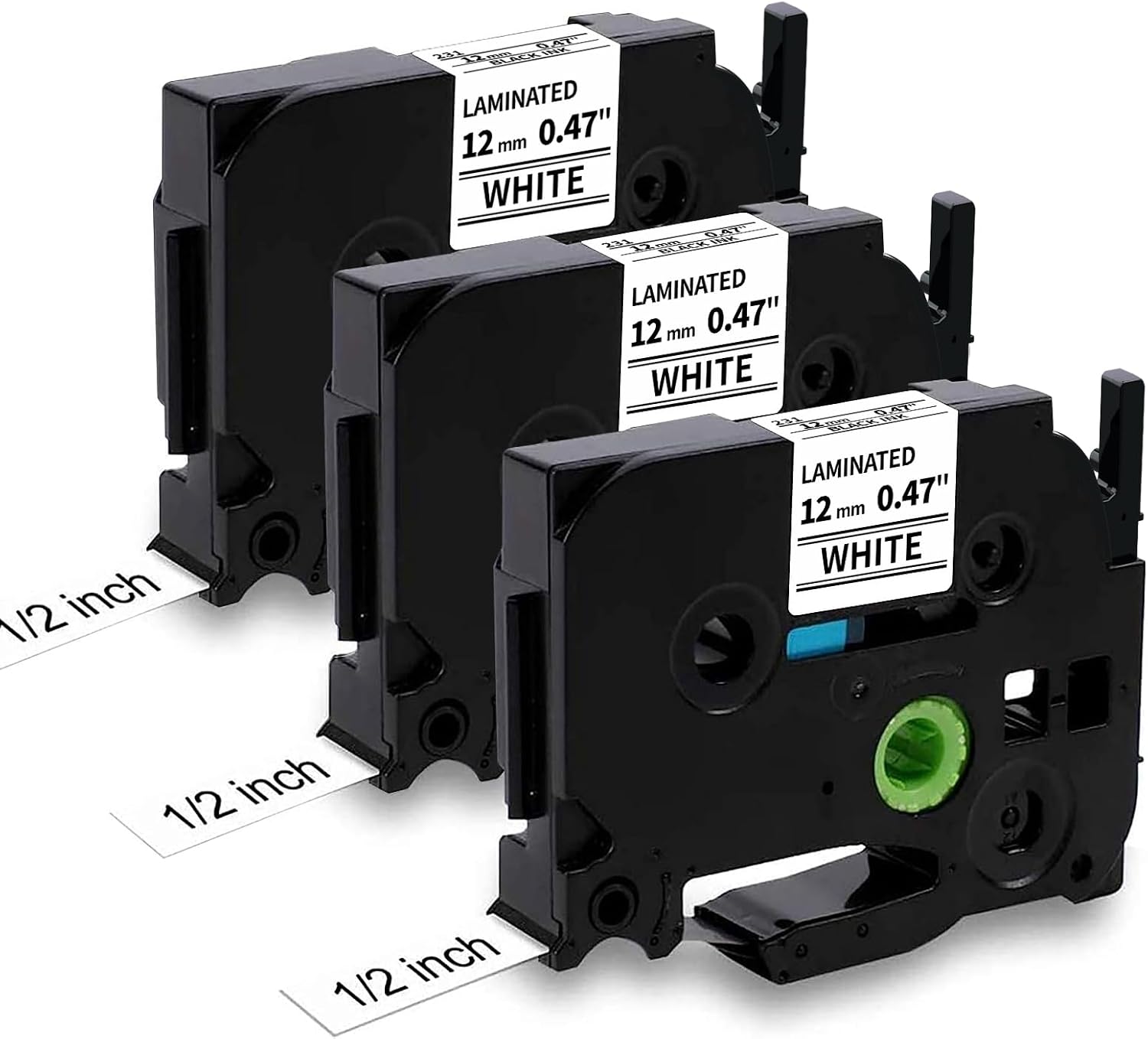 MarkField 4x TZe-231 12mm Weiß Band Kompatibel mit Brother P-Touch Bänder