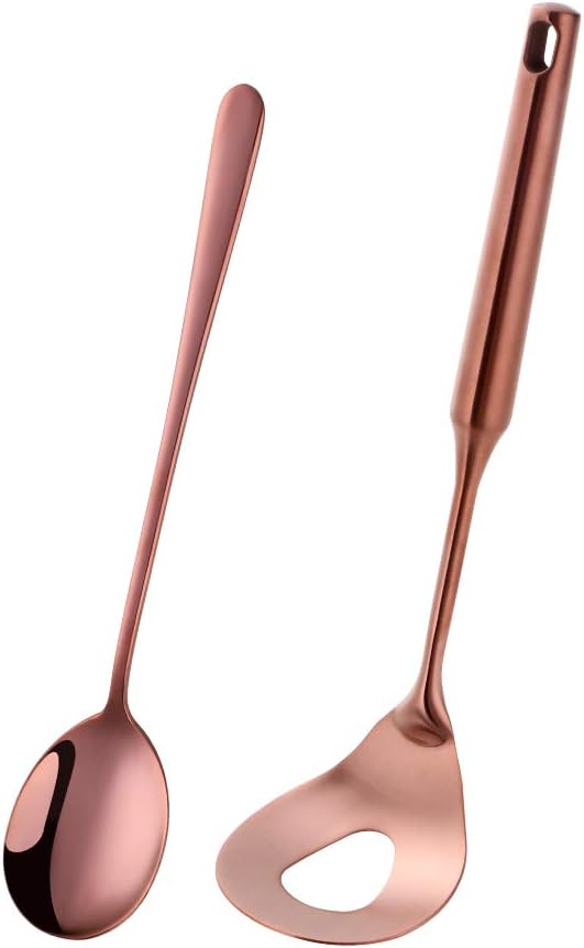 Meisha Fleischklöschenhersteller Spoon, 2 PCS Edelstahl Meatball Scoop Ball Maker, Antihaft-Fleischbällchenherstellungswerkzeug mit langem Grifflöffel für DIY Küchenkochen - Regenbogen