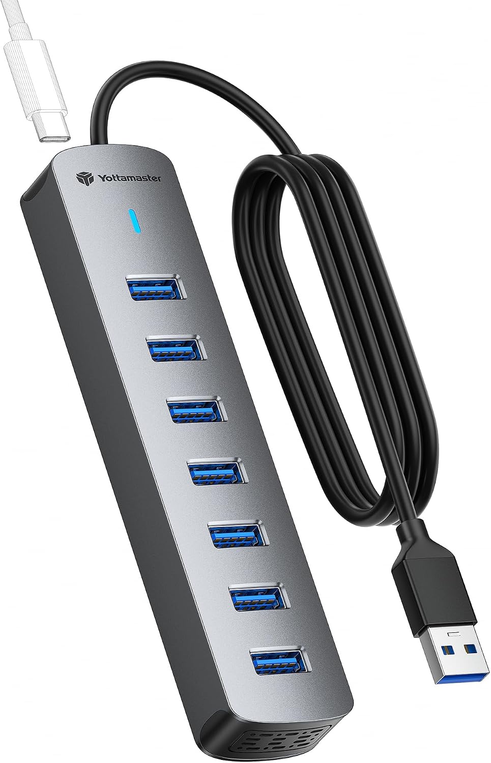 Yottamaster 7-Port USB Hub 3.0 mit 100cm Kabel