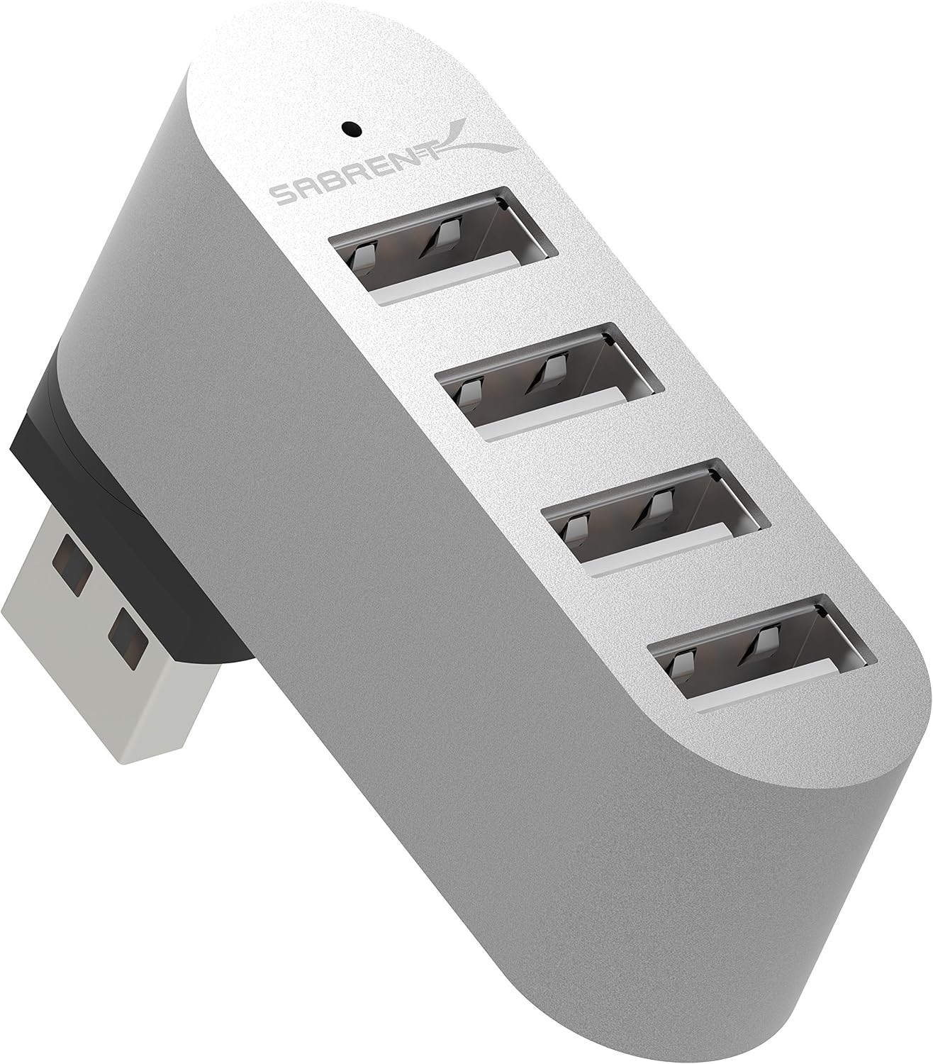 SABRENT Premium 3 Port Aluminium Mini USB 3.0 Hub [um 90 ° / 180 ° drehbar] (HB-R3MB)