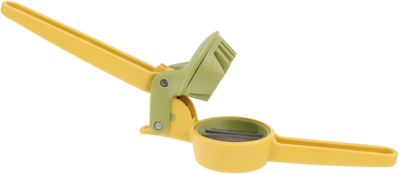 MAGICLULU Multifunktionsschneider für Obst und Eier Rostfreier Eierschneider aus Edelstahl und Abs Handlich Ergonomisch Gelb