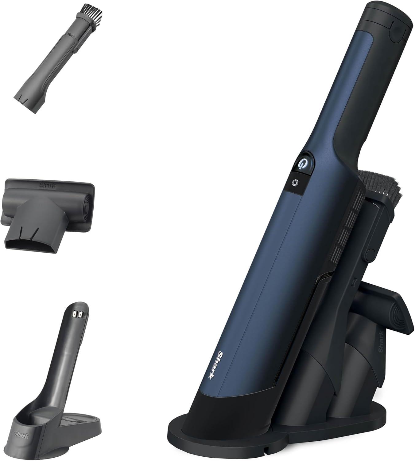 Shark WandVac 2.0 kabelloser Mini-Handstaubsauger, Ladestation, Blau