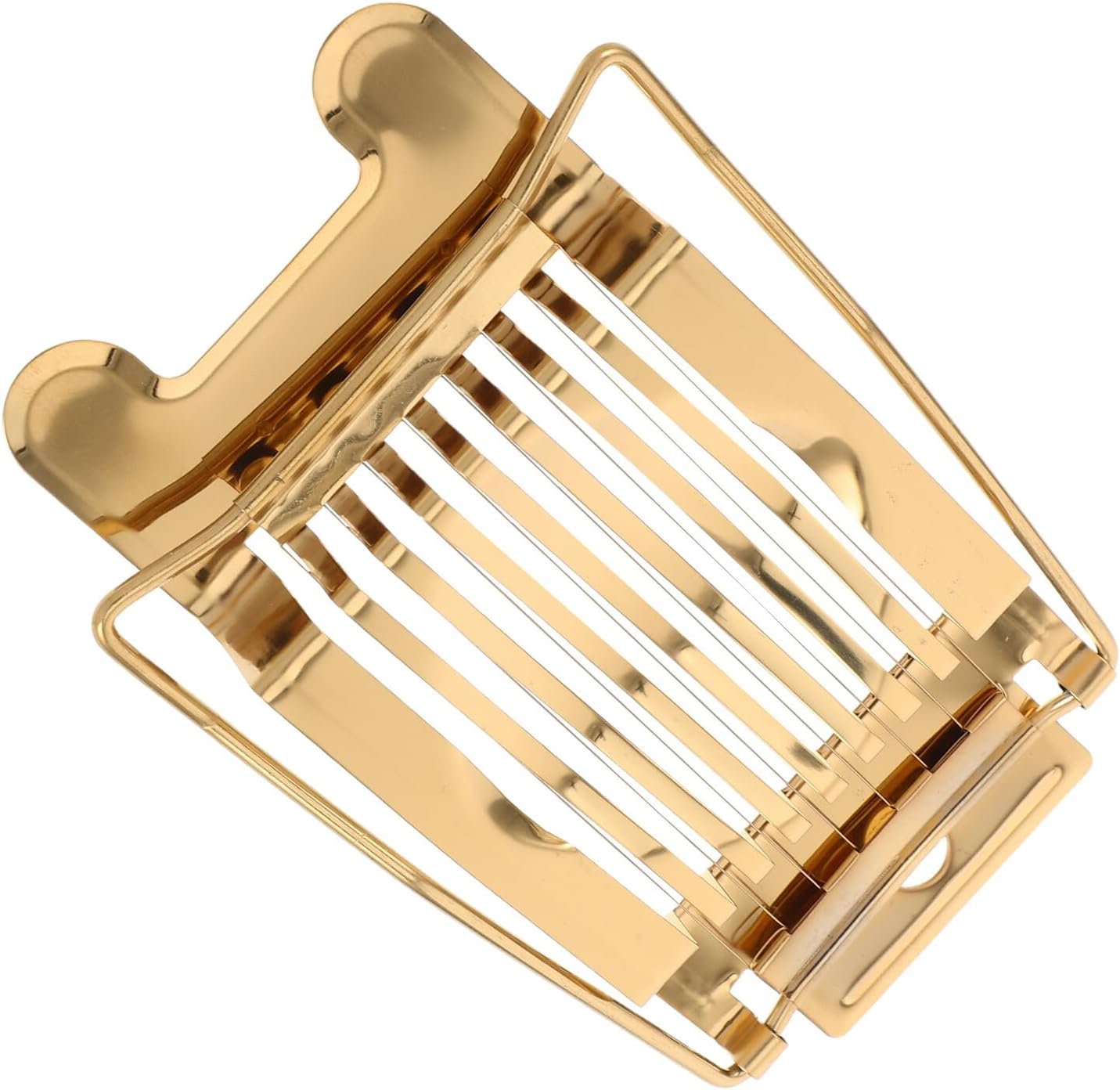 Eierschneider aus Edelstahl, Gold, für Gleichmäßige Scheiben