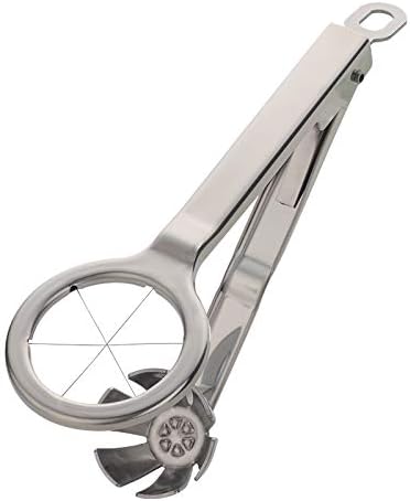 Eierschneider aus Edelstahl, sechseckiger Schnitt, gekochte Eier, Trennwerkzeug, ausgefallener Eiersplitter, Küchenform, kreative Aufschnittmaschine