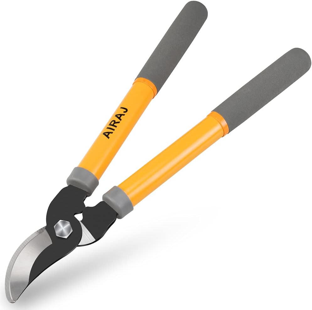 AIRAJ Bypass Astschere 385 mm, Leichte Antihaftbeschichtung, Gehärteter Präzisionsstahl, zum Schneiden von frischem Holz bis zum Ø von 30 mm, Astschere Macht Clean Profi Schnitte