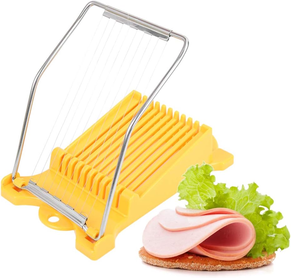 Eierschneider für hart gekochte Eier, Edelstahl -Mehrzweckfruchtschnitzel gekochtes Eierschneider Erdbeerschneider für das Mittagessen Fleisch Ei Banane Banane