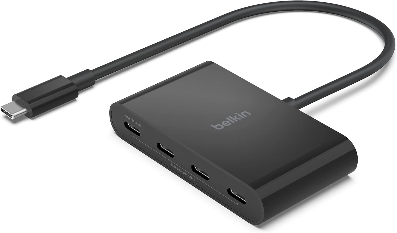 Belkin USB Hub, 5 in 1 USB C Adapter mit HDMI Anschluss, 4K 60Hz, 100W Power Delivery, Schneller Datentransfer mit 10 Gbit/s, USB-C Dockingstation – Kompatibel mit MacBook, iPad Pro, Chromebook usw.